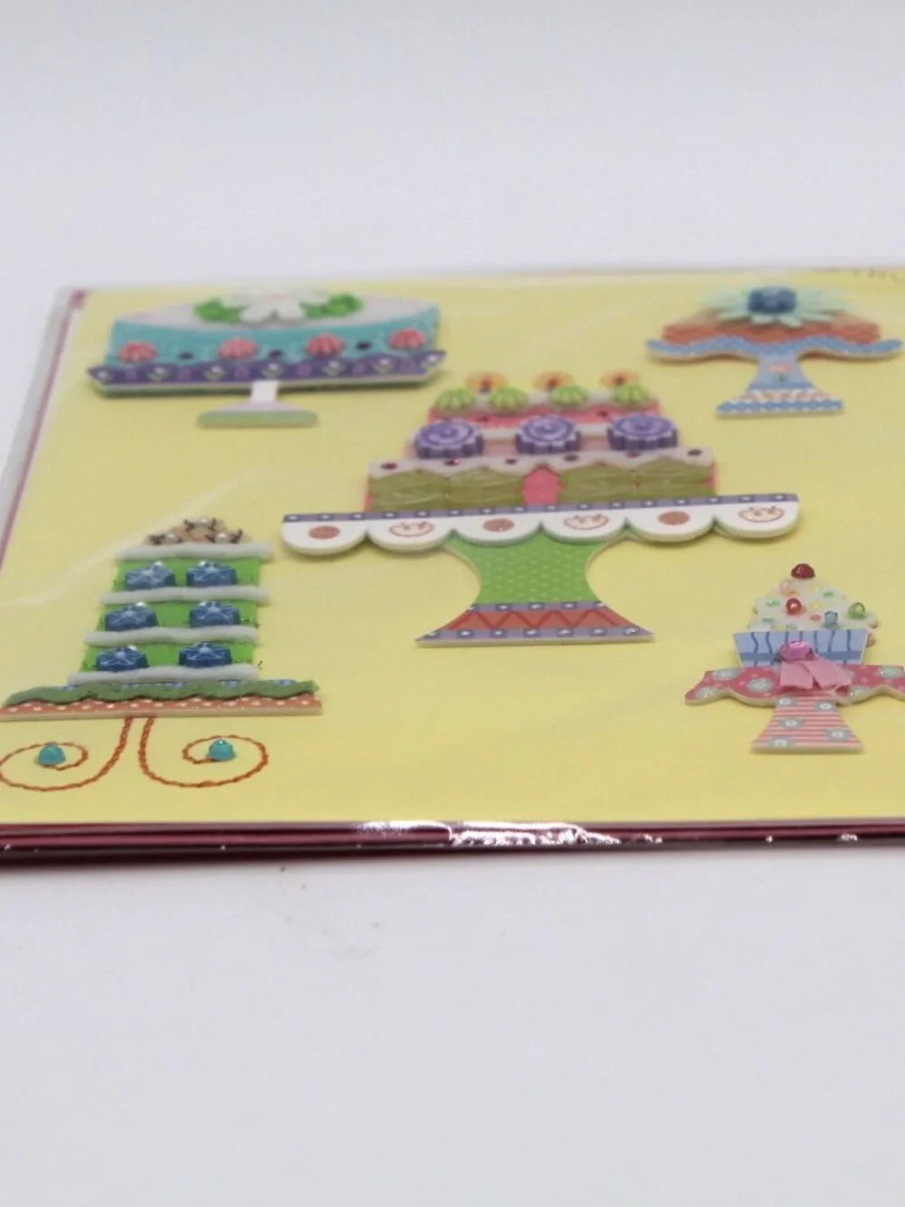 Beautiful Unique Special Cake Theme Birthday Greeting Card & Envelope Papyrus